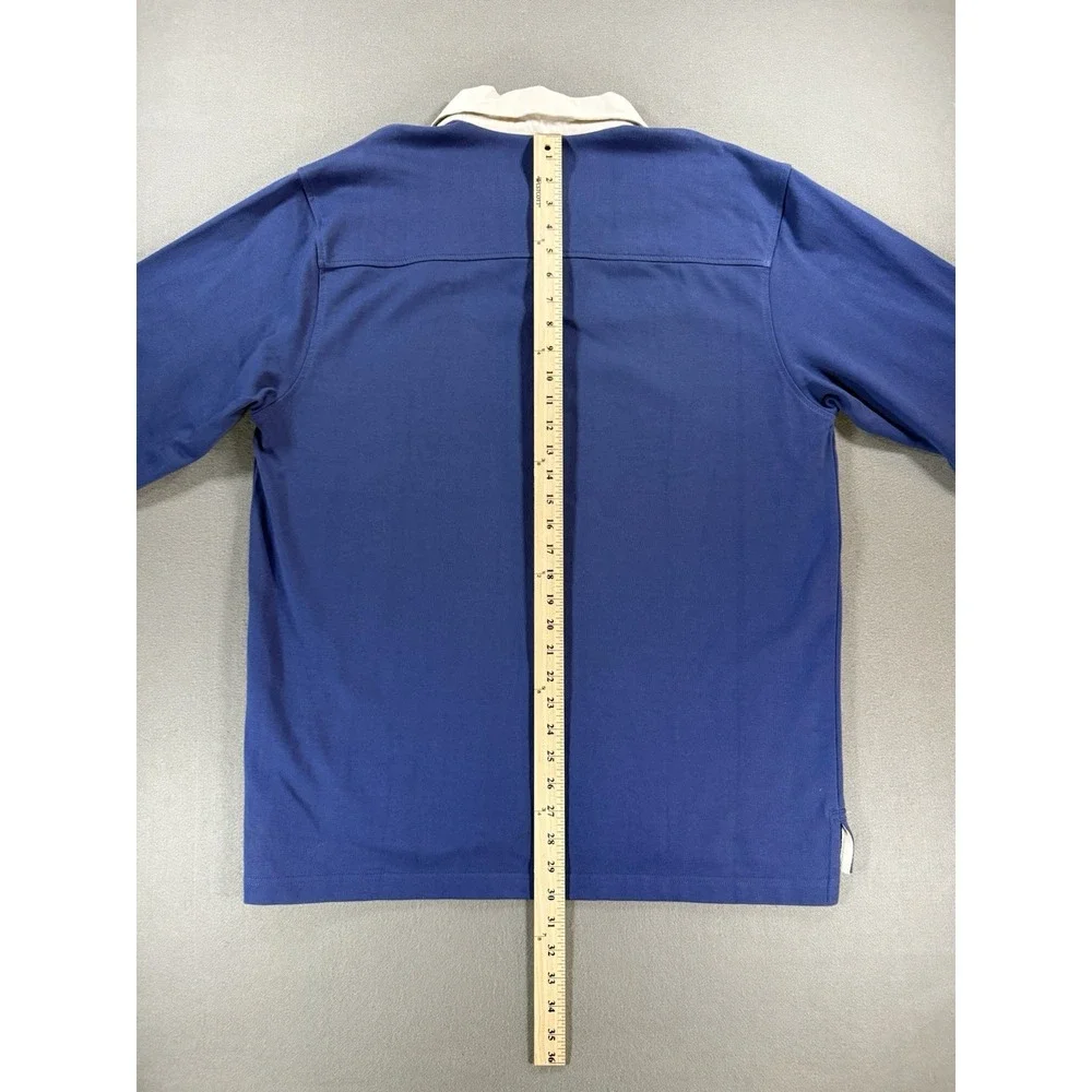 NWT Mens IZOD Estate Rugby Long Sleeve Size Large Blue